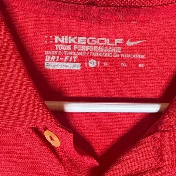 Nike Golf Dri fit red polo size XL - Picture 3 of 4
